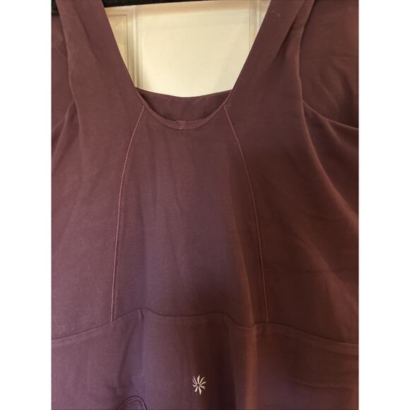 Athleta Salutation Bodysuit pant Spiced Cabernet NWT $129 Large pad bra pockets - Picture 9 of 16